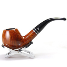 Brown Unique Smooth Wooden Tobacco Pipes/Smoking Pipe